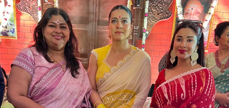 नायरा ने काजोल संग पाया माँ दुर्गा का आशीर्वाद